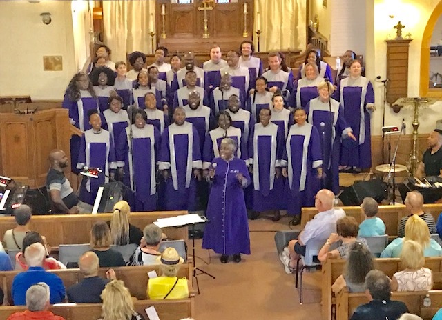 Toronto Mass Choir performing at St. Luke's Church, August 2, 2018.
